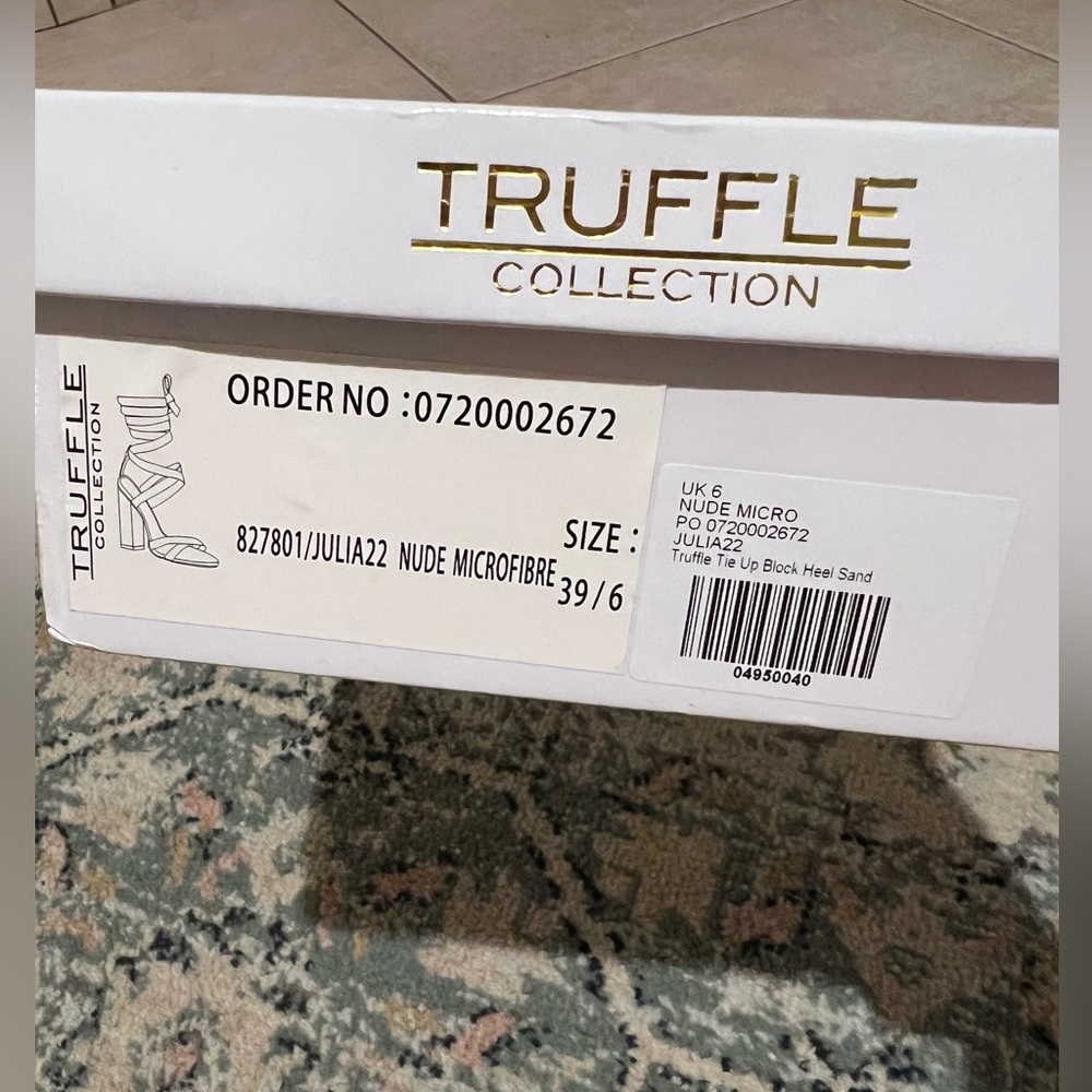 Truffle Collection Nude Platform Heels - Picture 2 of 4